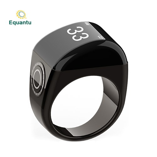 Digital Tasbeeh Ring,work with prayer times,with tasbih counter  function,Dhikr,zikr,Qibla - Equantu Technology