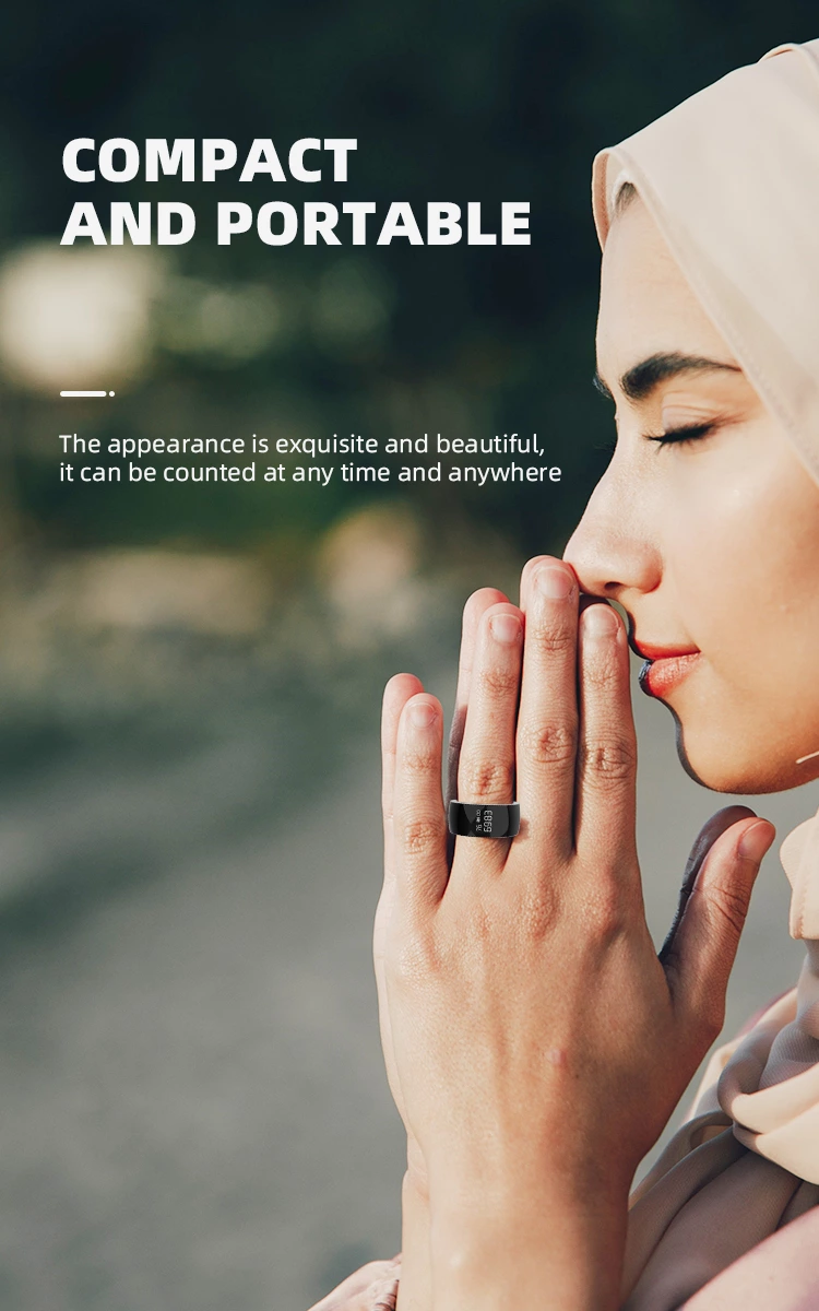 Introducing the SQ668 Smart Tasbeeh Ring  Revolutionizing Spiritual Practices