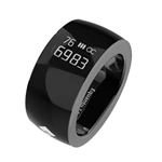SQ668 Smart Tasbeeh Ring with Bluetooth and Digital Display: Count Up to 999,999 and Azan Alarm Clock Feature