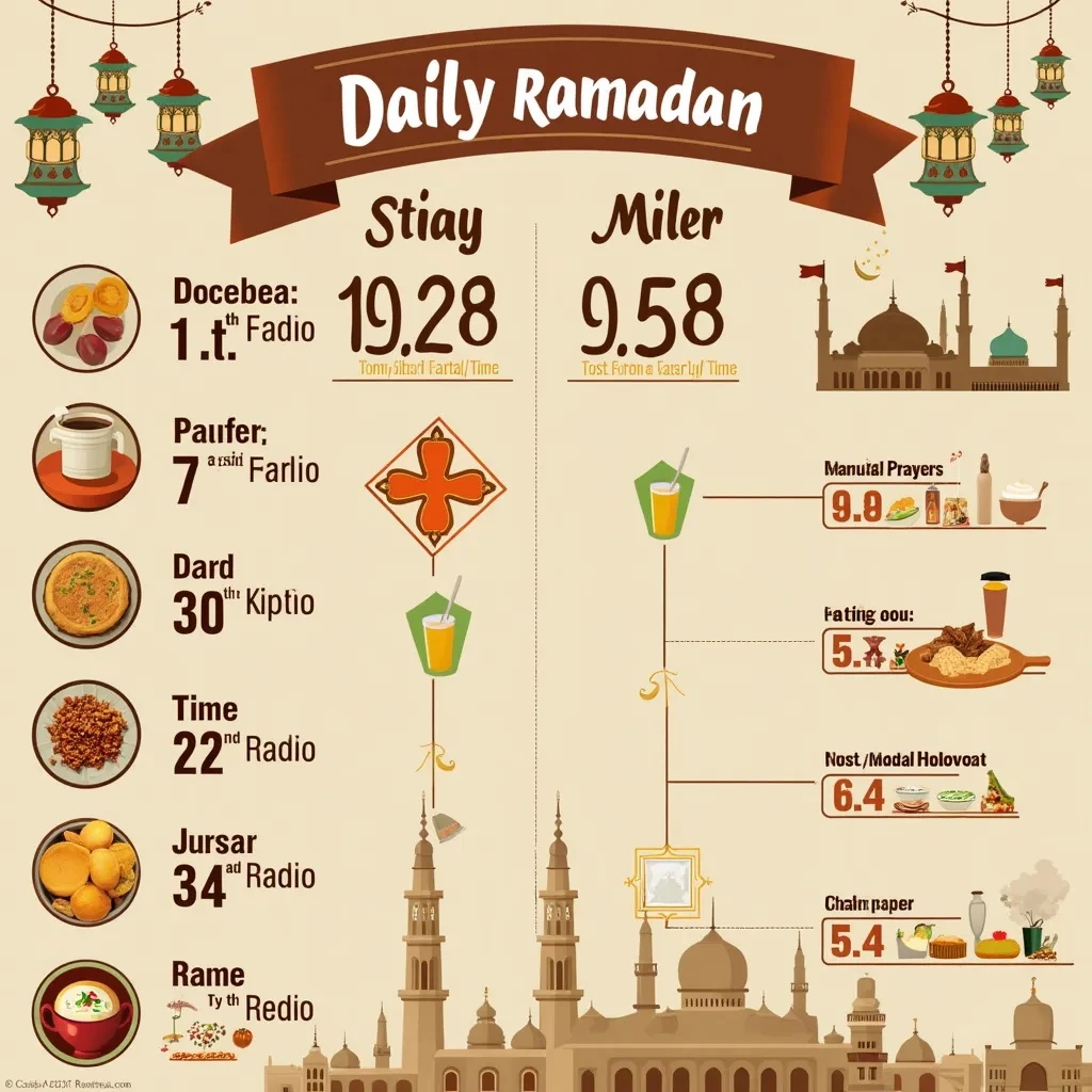 مواقيت الصلاة والصيام في رمضان دليل شامل