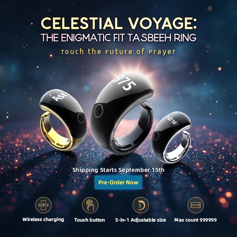 Pre Sale of the Fit Tasbeeh Ring Begins  Experience the Perfect Blend of Faith and Technology