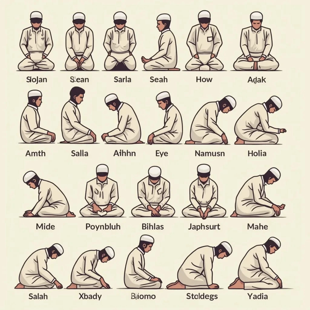 Panduan Langkah demi Langkah untuk Melaksanakan Shalat (Doa Islam)