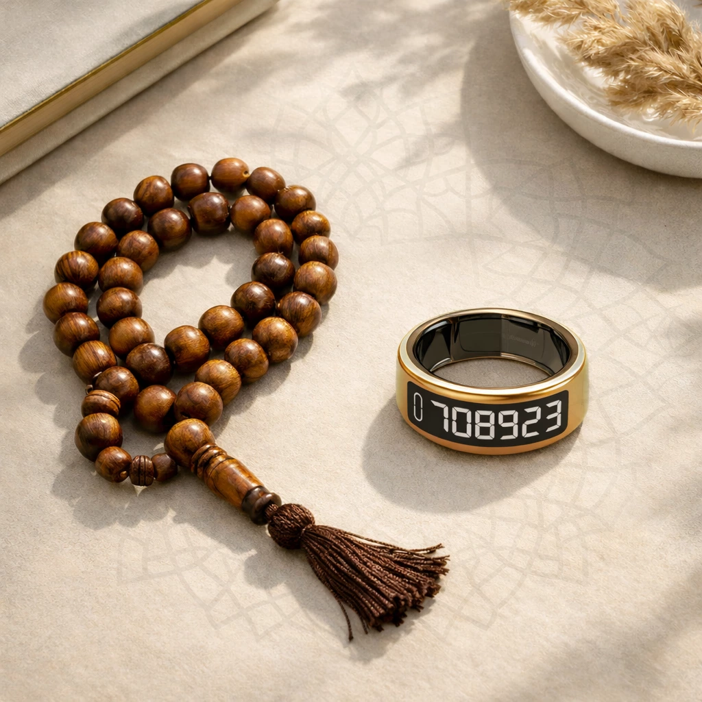 خاتم الذكر مقابل مسبحة التسبيح: أي أداة ذكر تناسب أسلوب حياتك؟