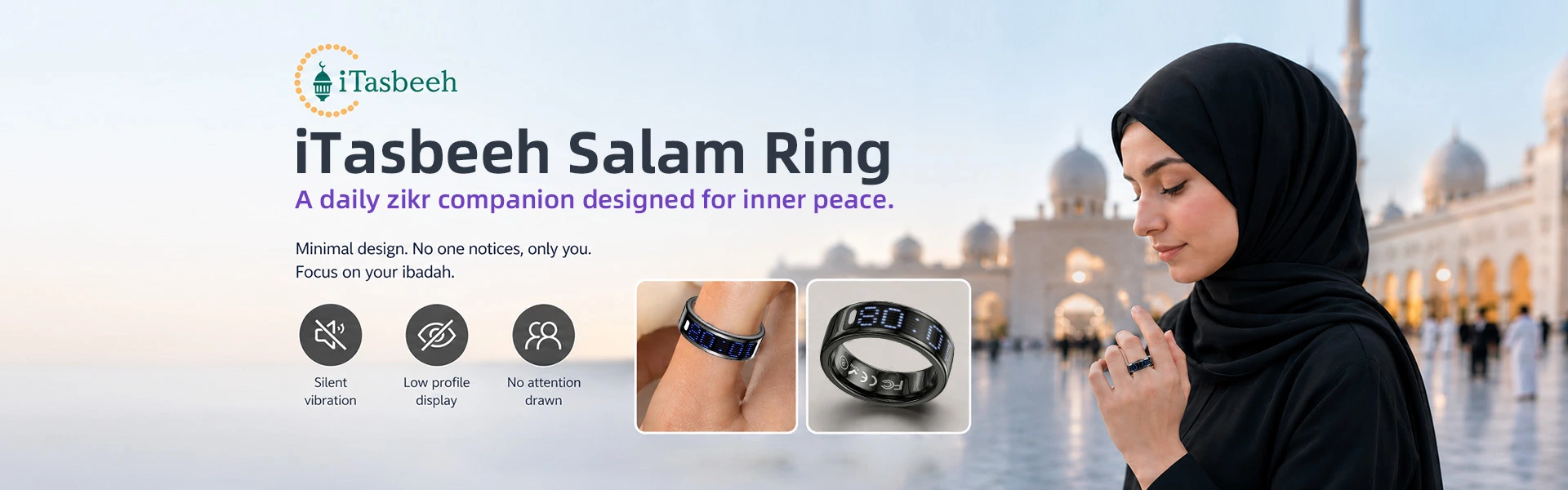 SQ666 iTasbeeh Salam Ring