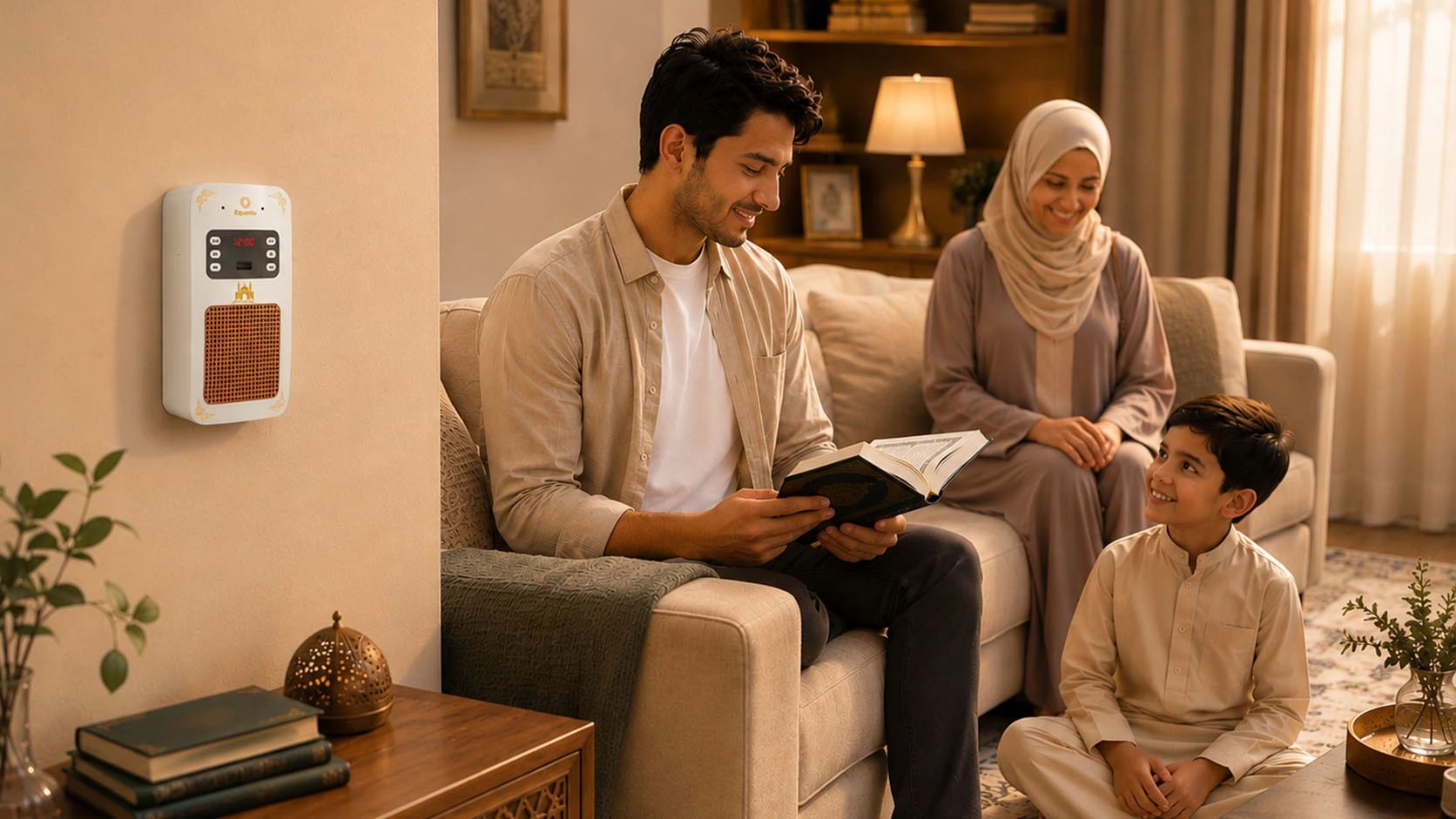 Quran Speaker in a Muslim family home